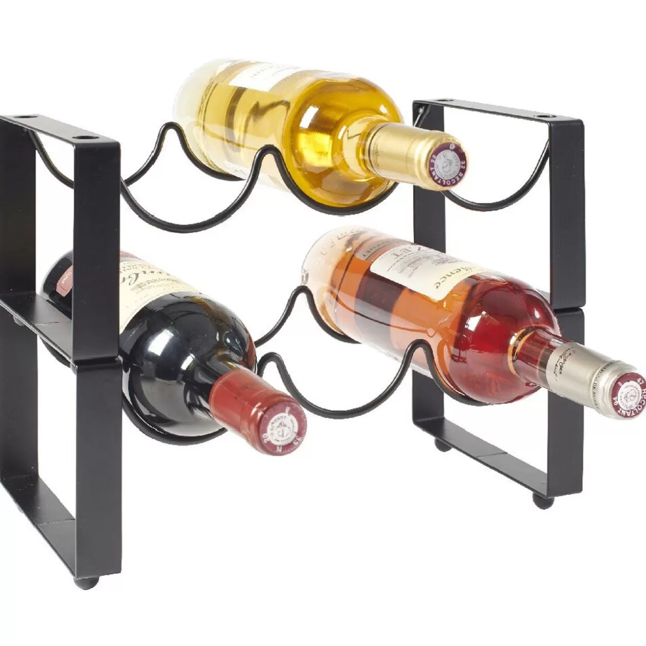 Gifi 2 range bouteilles x3 métal noir< Rangement De Cuisine