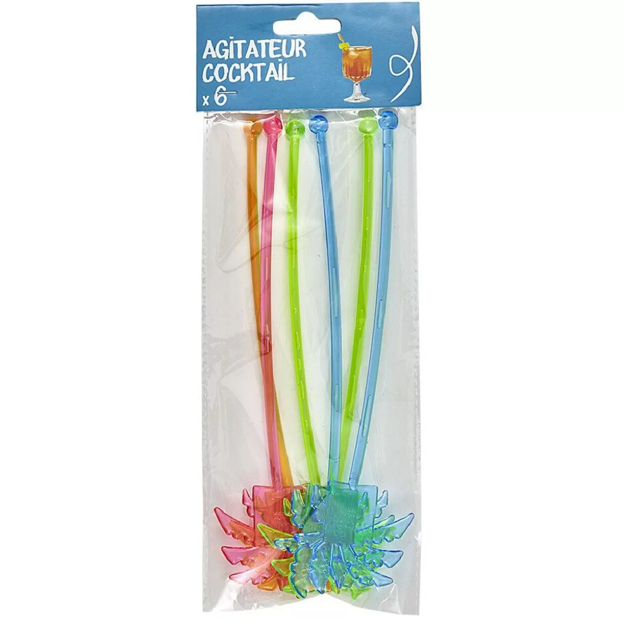 Agitateur Coktail x6 plastique>Gifi Clearance