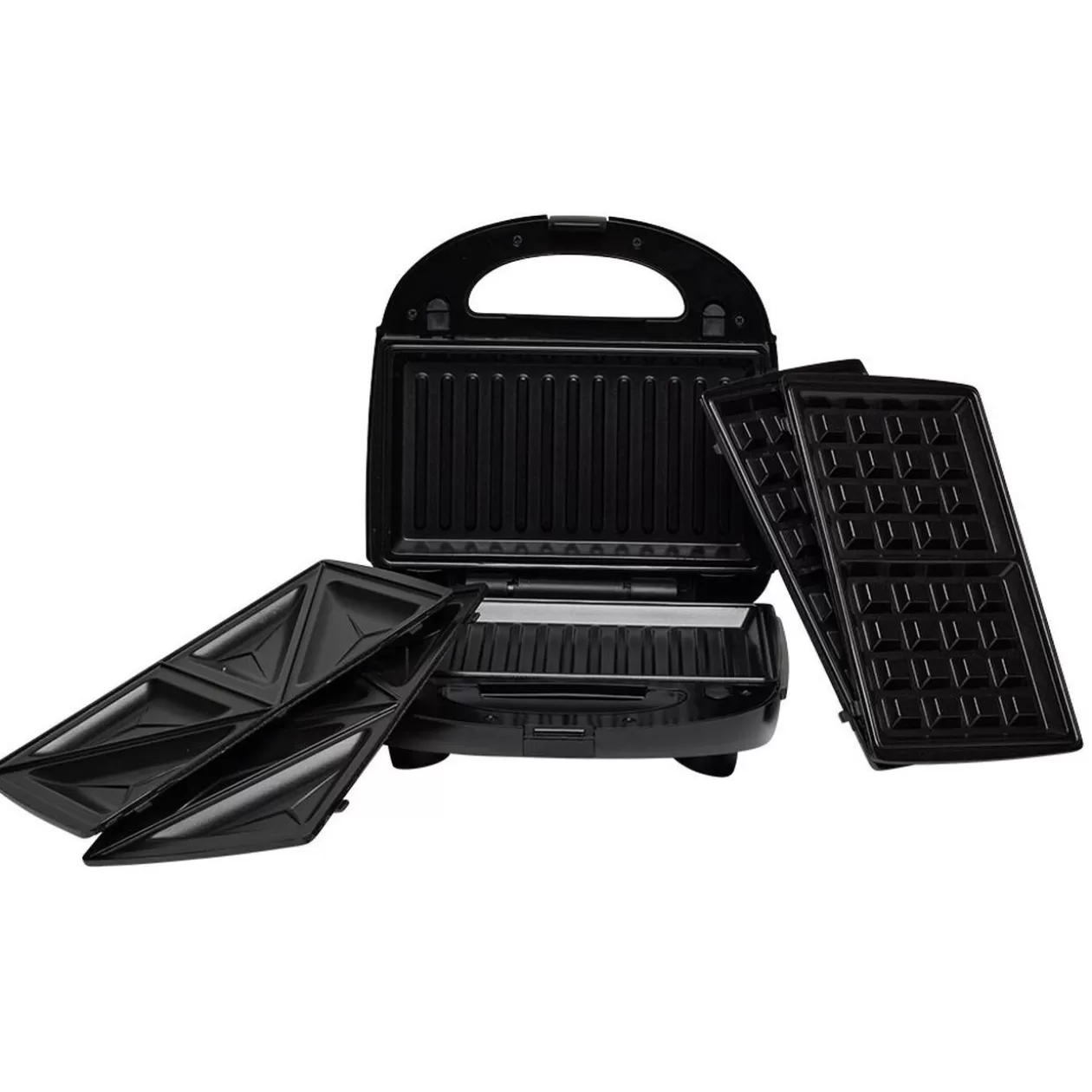Gifi Appareil à croque monsieur 3en1 gaufre et grill 750W< Petit Électroménager