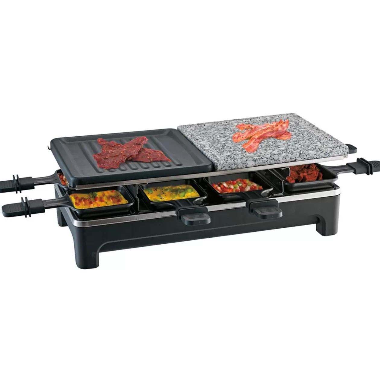Gifi Appareil à raclette avec pierre de cuisson 8 personnes 1500W< Petit Électroménager