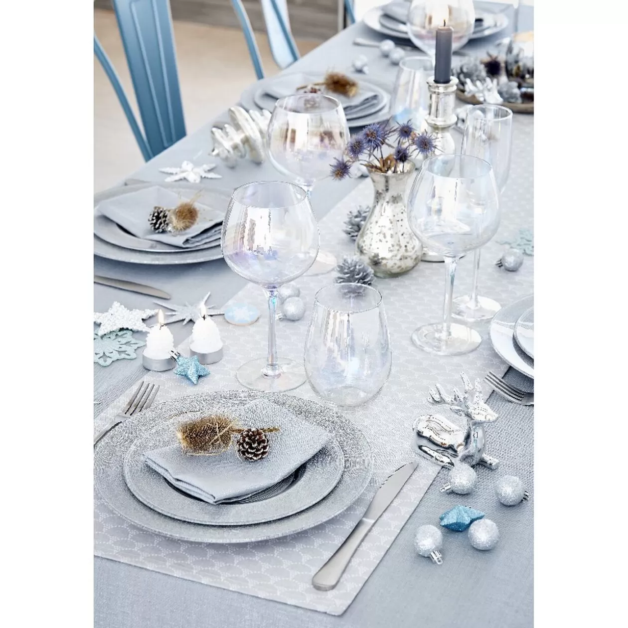 Gifi Assiette à dessert argenté< Vaisselle Et Accessoires De Table