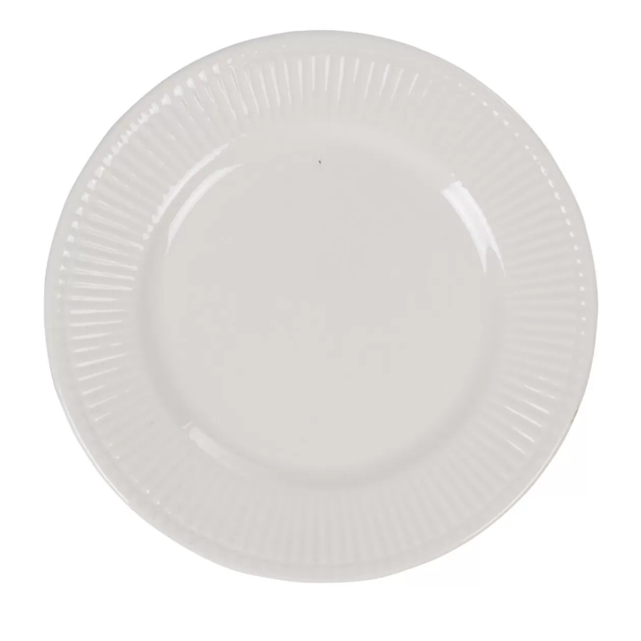 Assiette à dessert avec rebord embossé ronde plate blanche>Gifi Clearance
