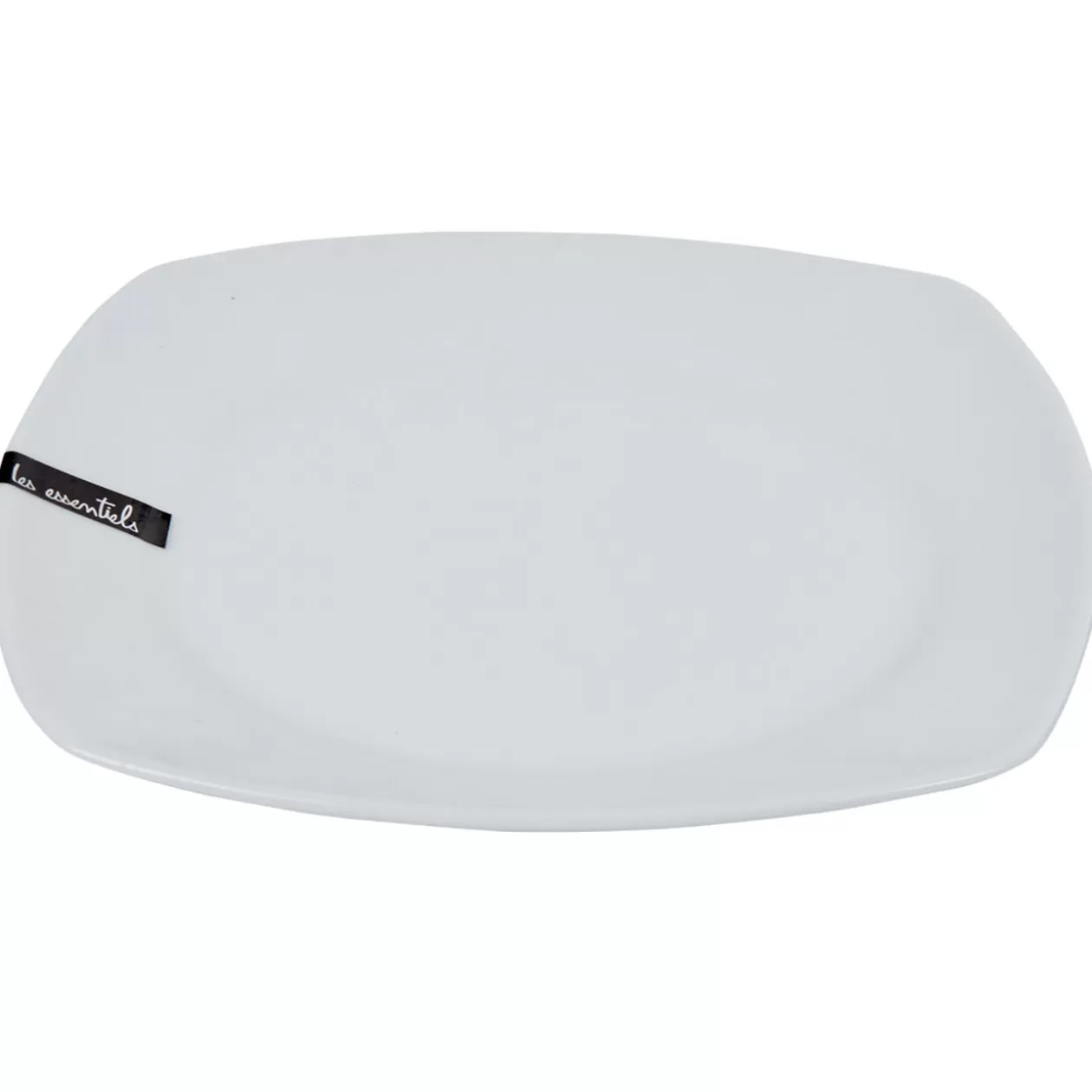 Assiette à dessert carrée blanche Les essentiels>Gifi Discount