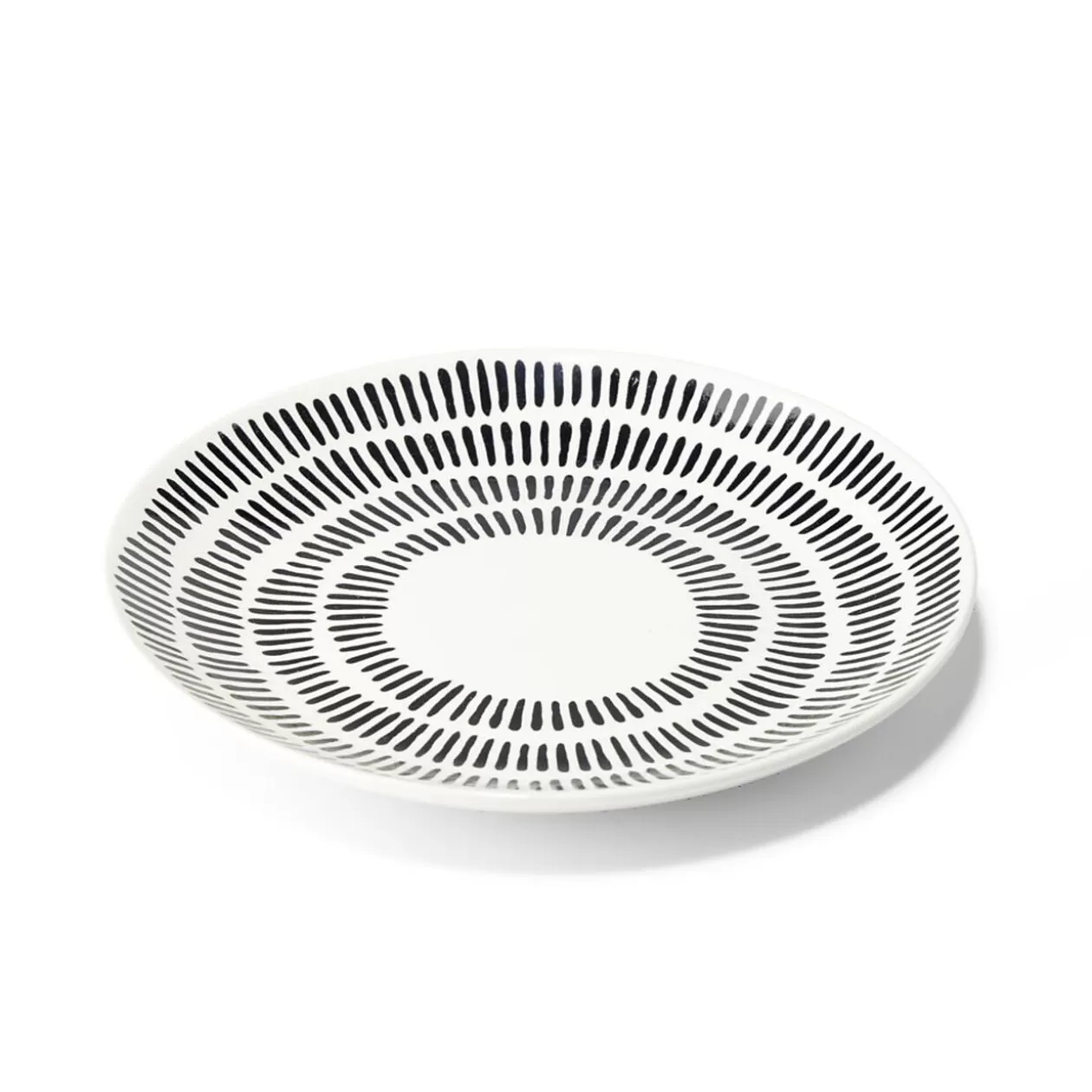 Gifi Assiette à dessert Dakar en porcelaine blanc et noir Ø19cm< Vaisselle Et Accessoires De Table