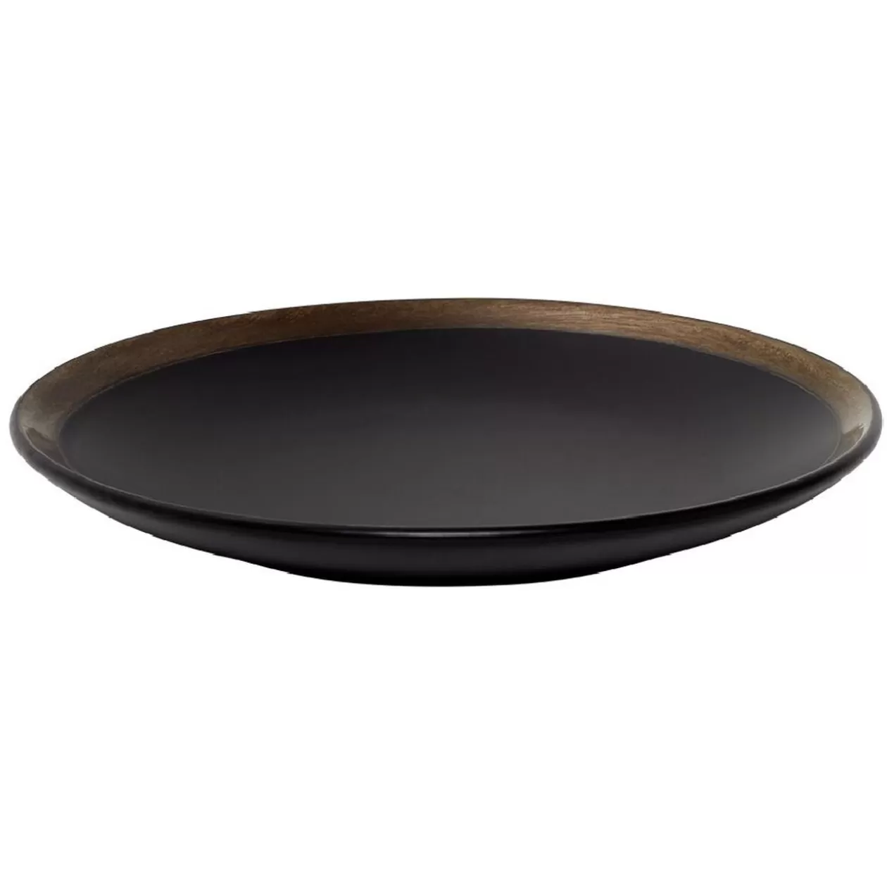Assiette à dessert en faïence avec liseré doré>Gifi Outlet