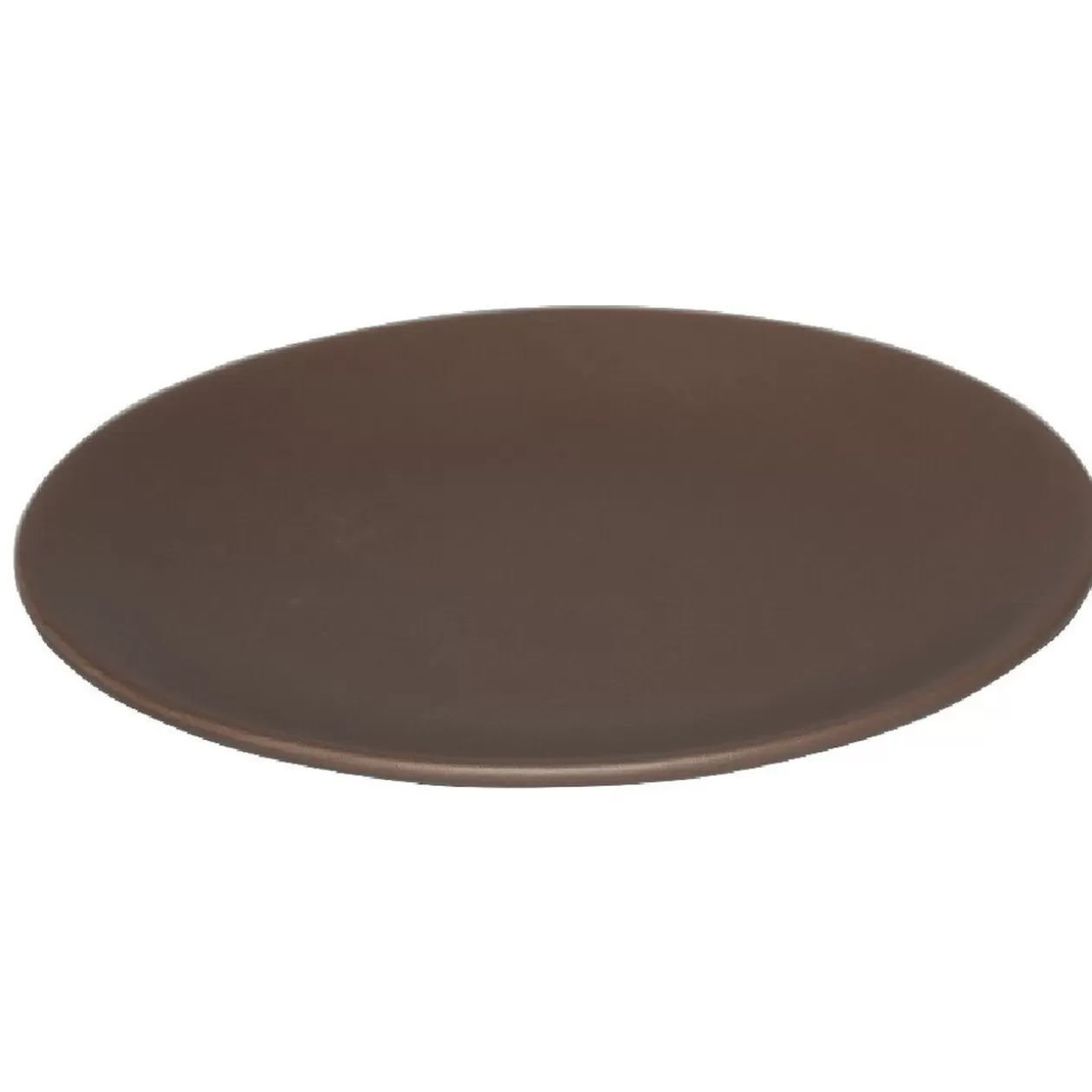 Assiette à dessert en faïence uni taupe>Gifi Online