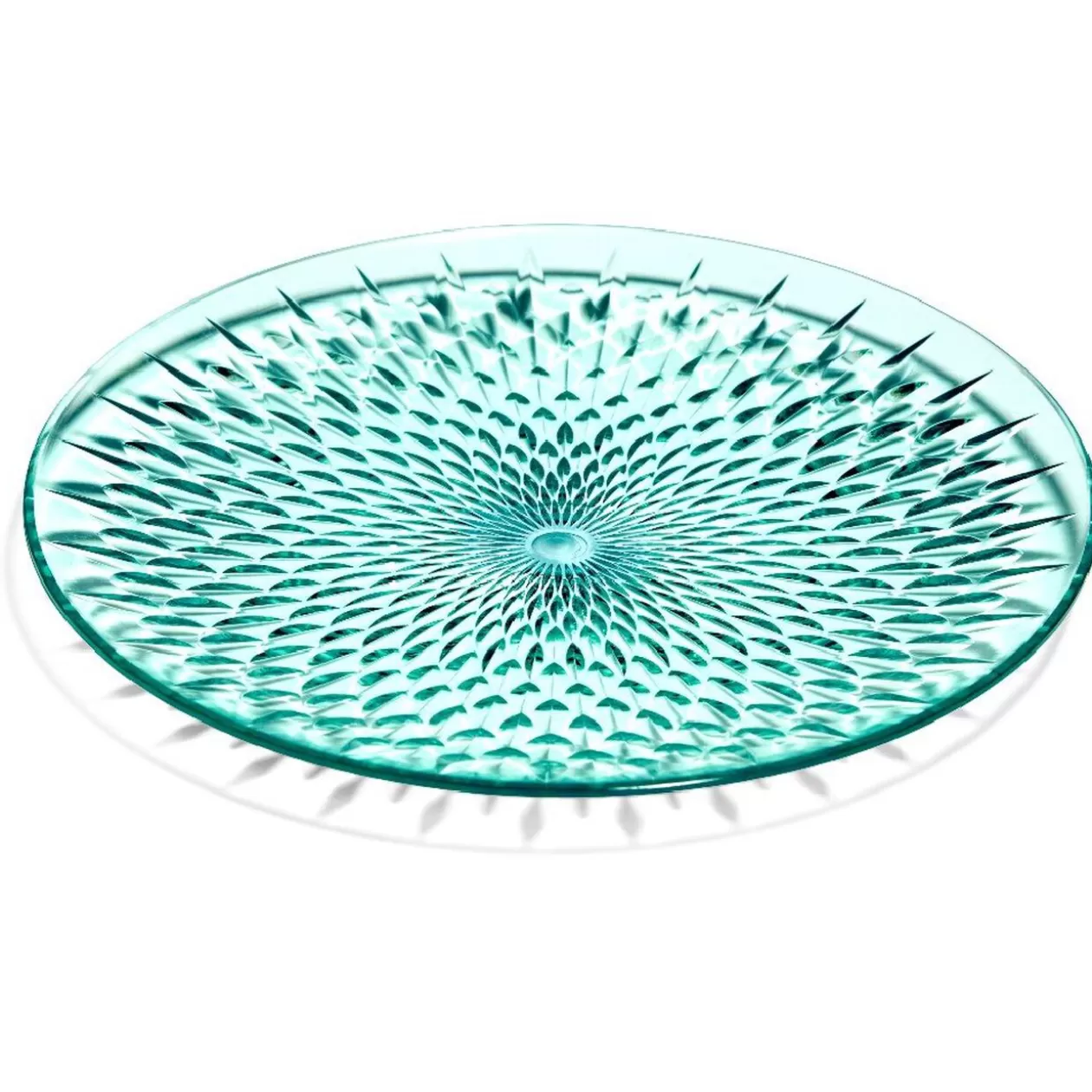Assiette à dessert en plastique bleu effet martelé>Gifi Best Sale