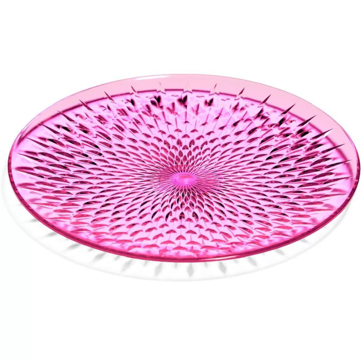 Assiette à dessert en plastique rose effet martelé>Gifi Best Sale