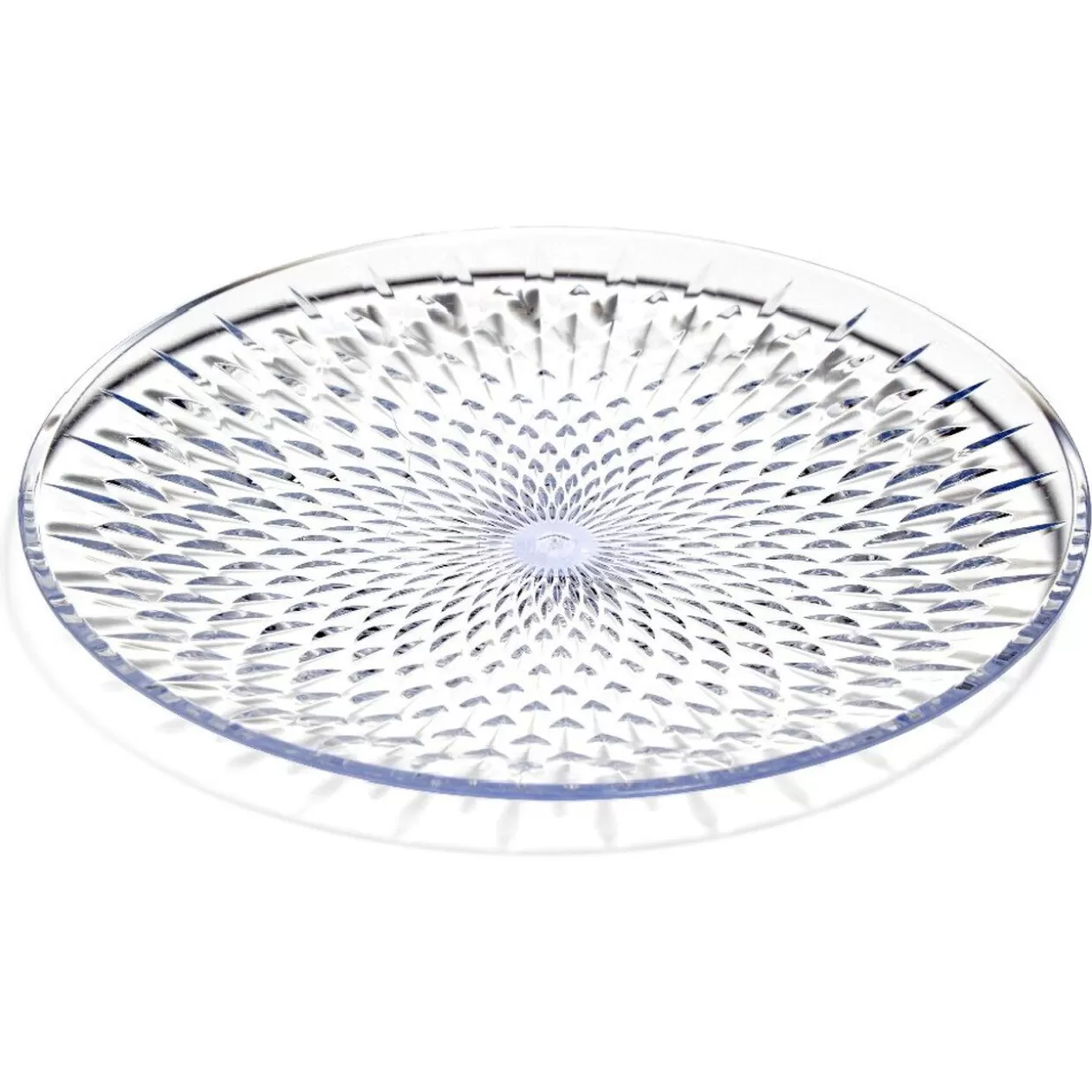 Assiette à dessert en plastique transparent effet martelé>Gifi Cheap