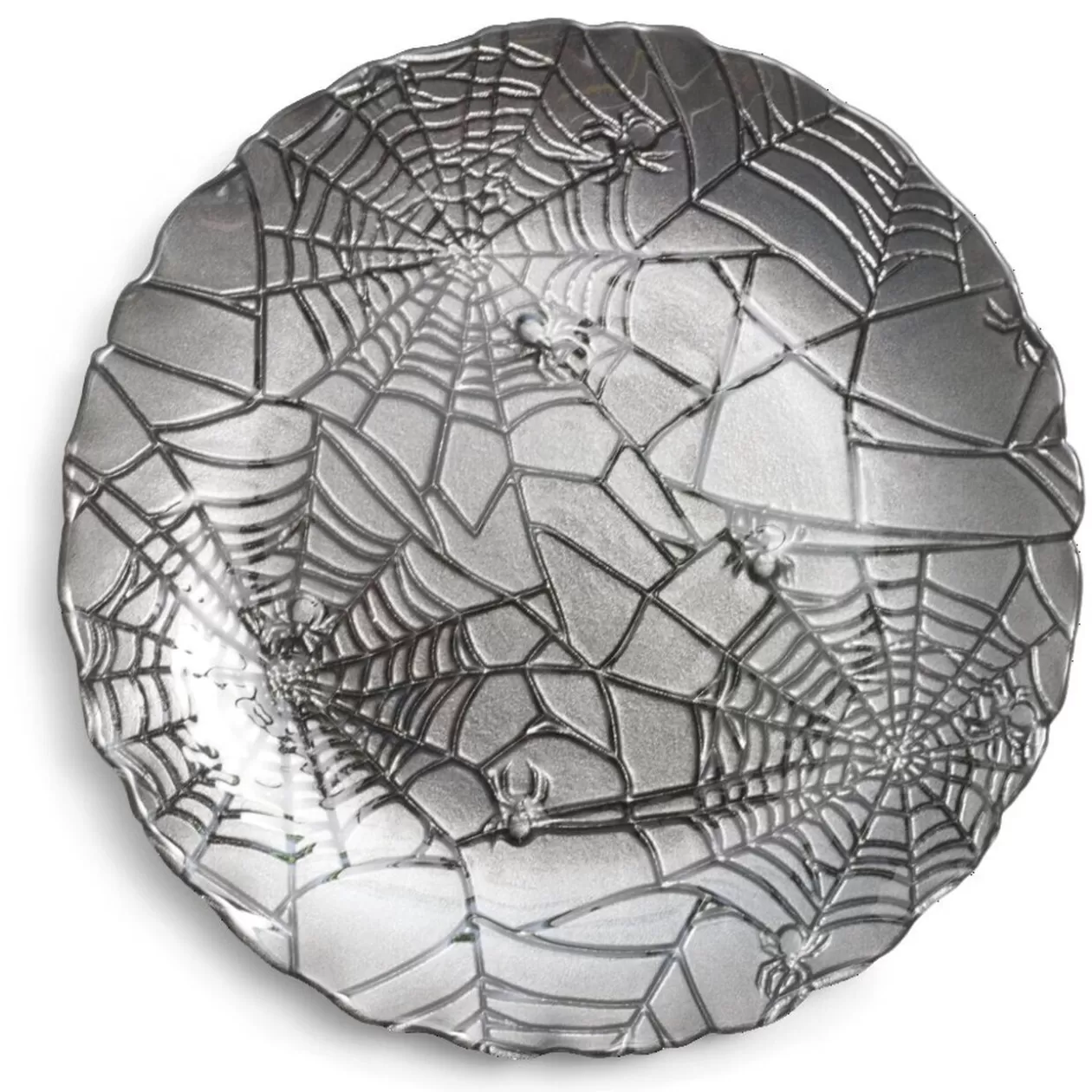Assiette à dessert en verre gris Halloween Ø21cm>Gifi Shop