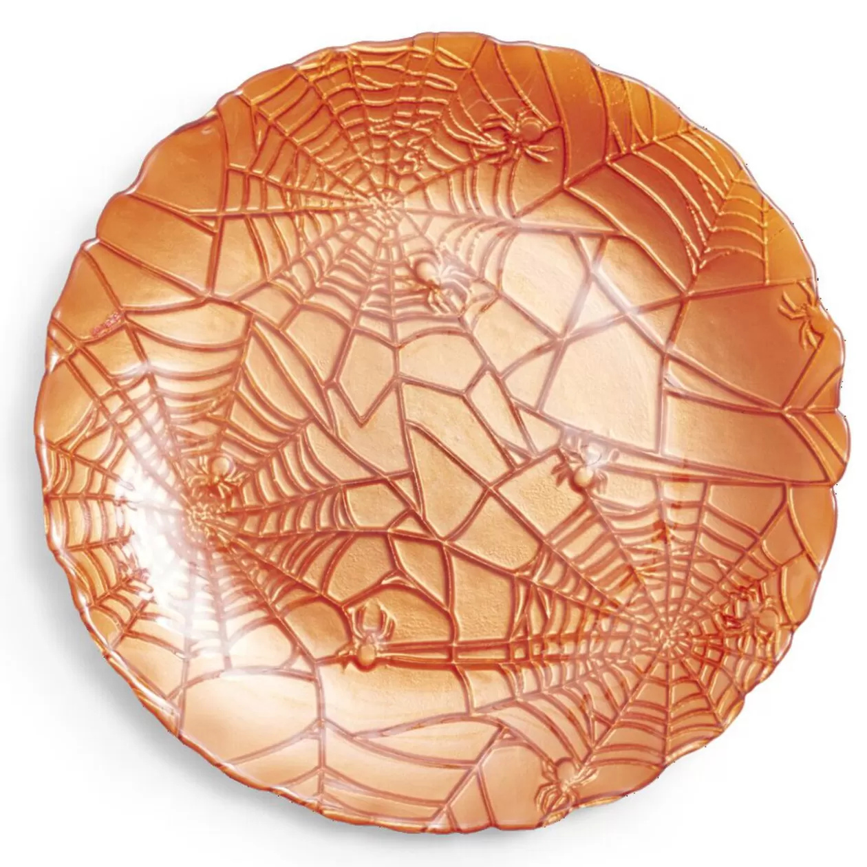 Assiette à dessert en verre orange Ø21cm>Gifi Best Sale