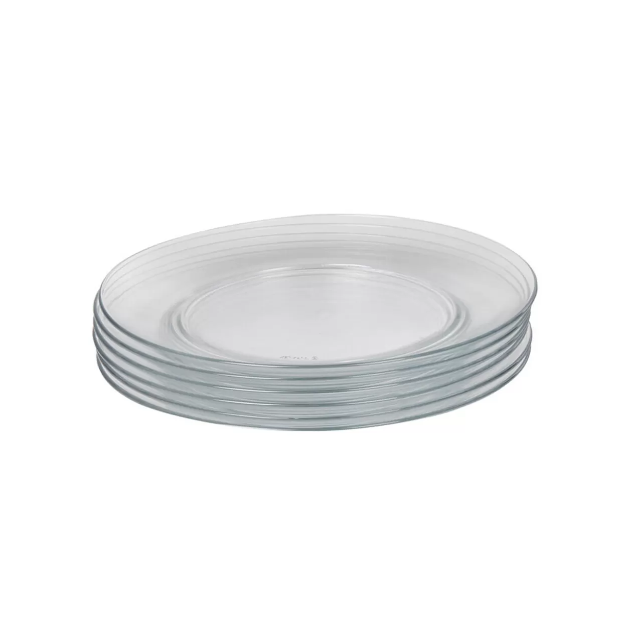 Assiette à dessert en verre transparent x6>Gifi Store
