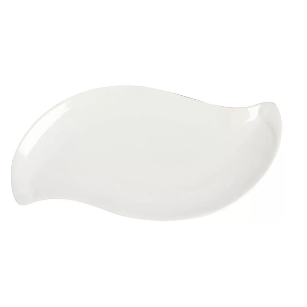Assiette à dessert forme feuille blanche>Gifi Clearance