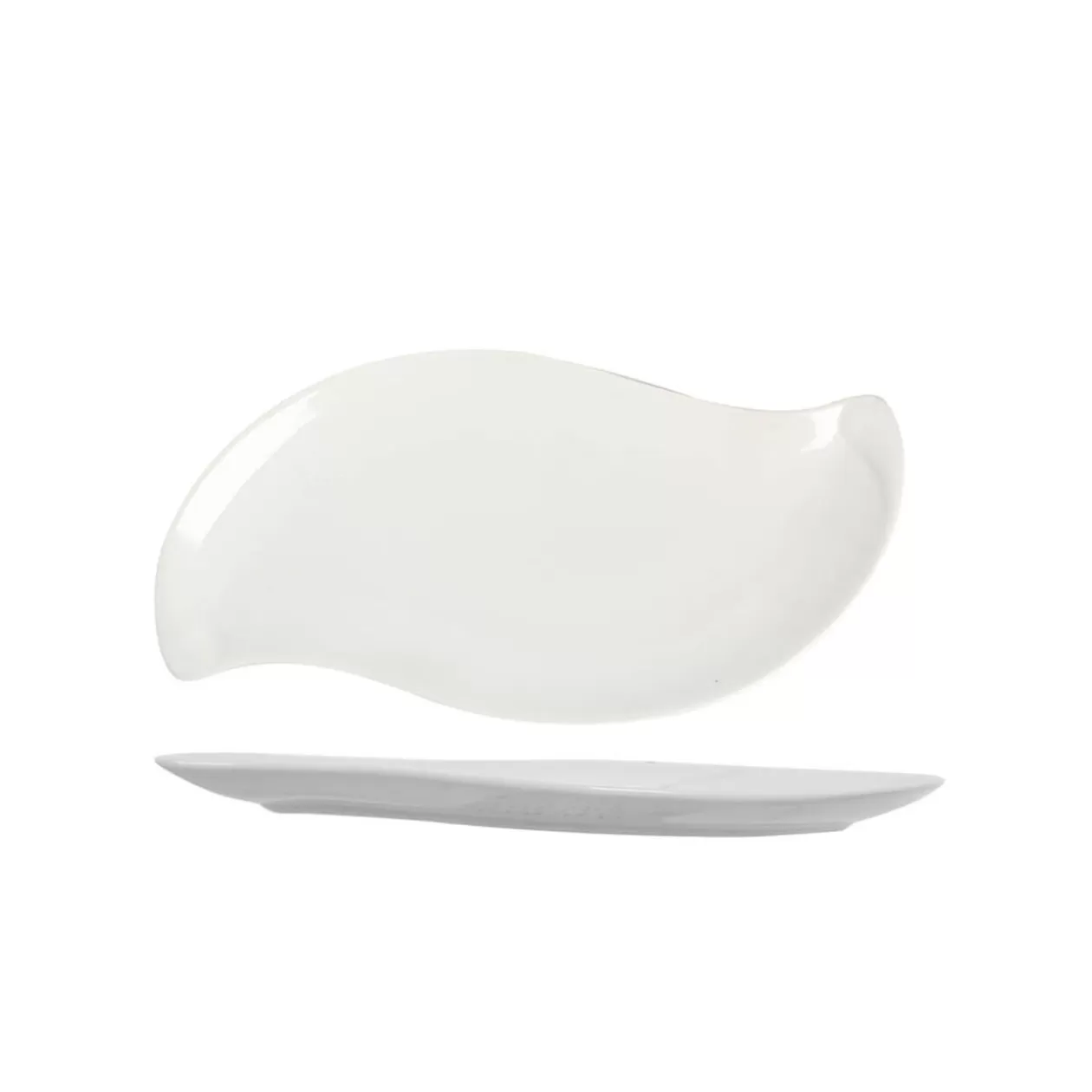 Assiette à dessert forme feuille blanche>Gifi Clearance