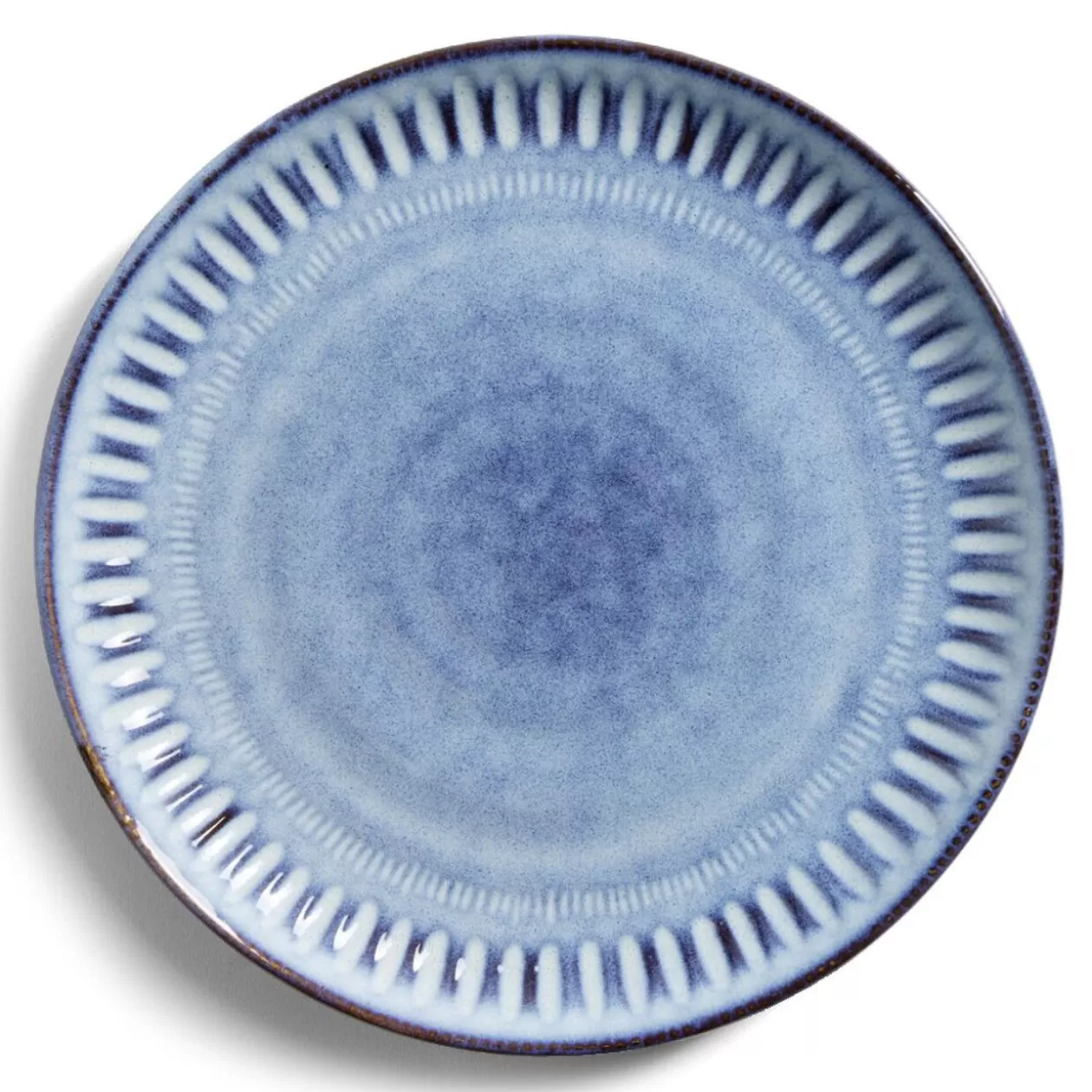 Assiette à dessert grès bleu Ø22cm>Gifi Store