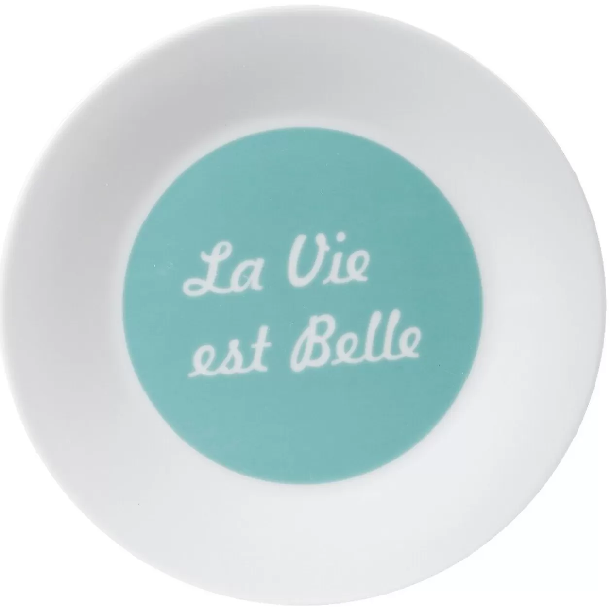 Assiette à dessert "La vie est belle">Gifi New