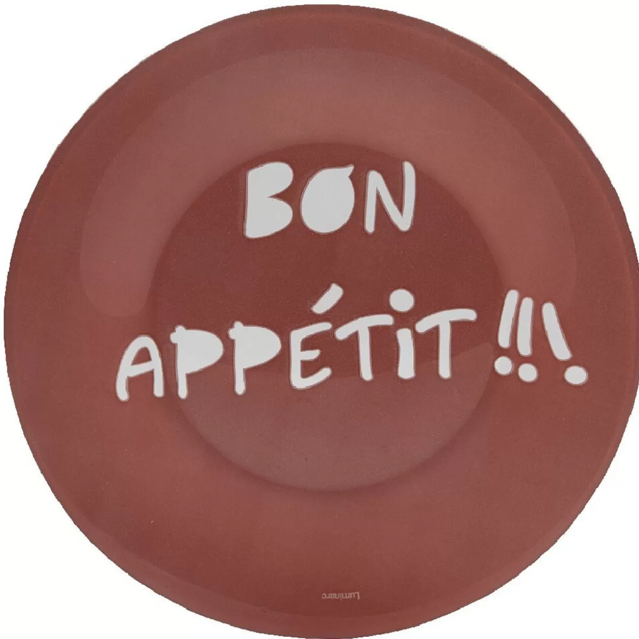 Assiette à dessert Luminarc rouge design Bon appétit>Gifi Best Sale