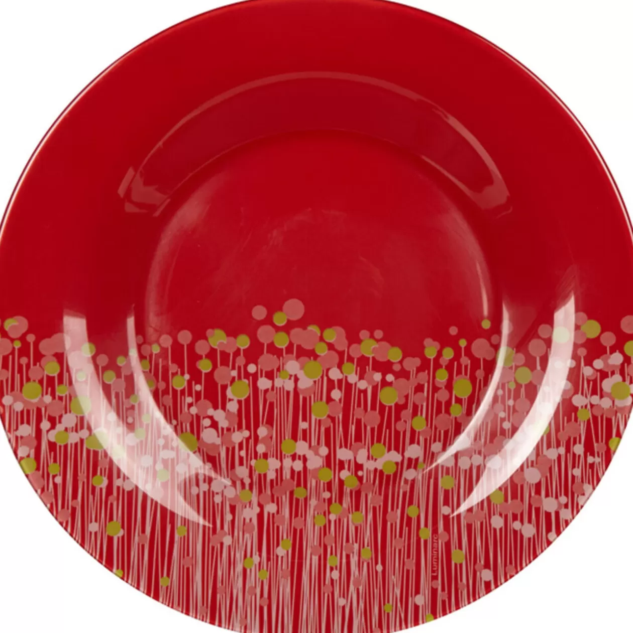 Assiette à dessert Luminarc rouge Flowerfield>Gifi Best