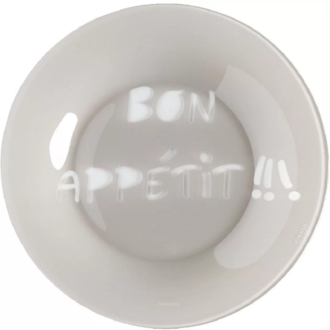 Assiette à dessert Luminarc taupe design Bon appétit>Gifi Clearance