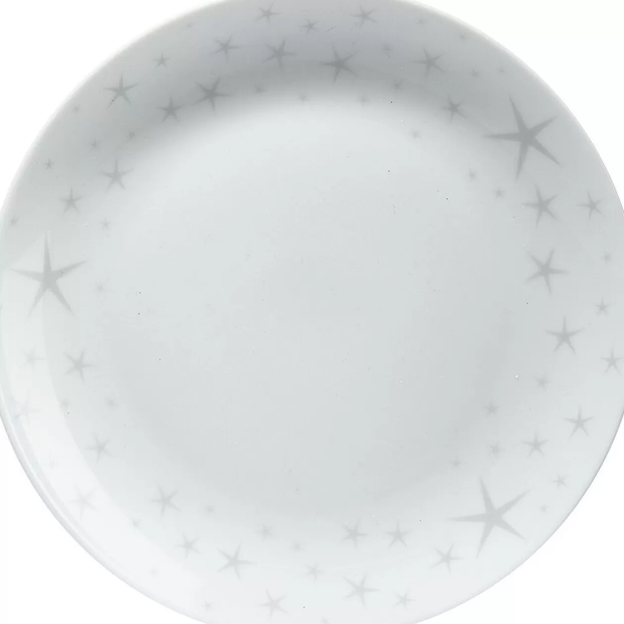 Assiette à dessert motifs étoiles blanche>Gifi Online