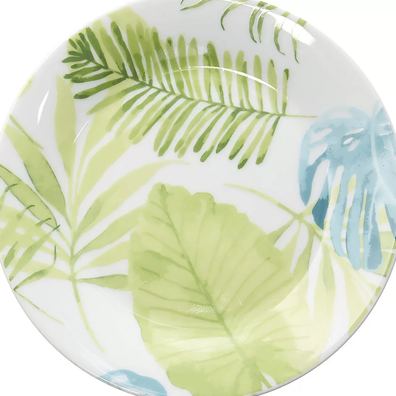 Assiette à dessert porcelaine motif jungle>Gifi Store