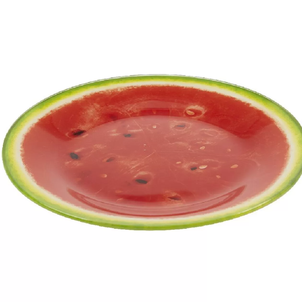 Assiette à dessert ronde imprimée pastèque>Gifi Clearance