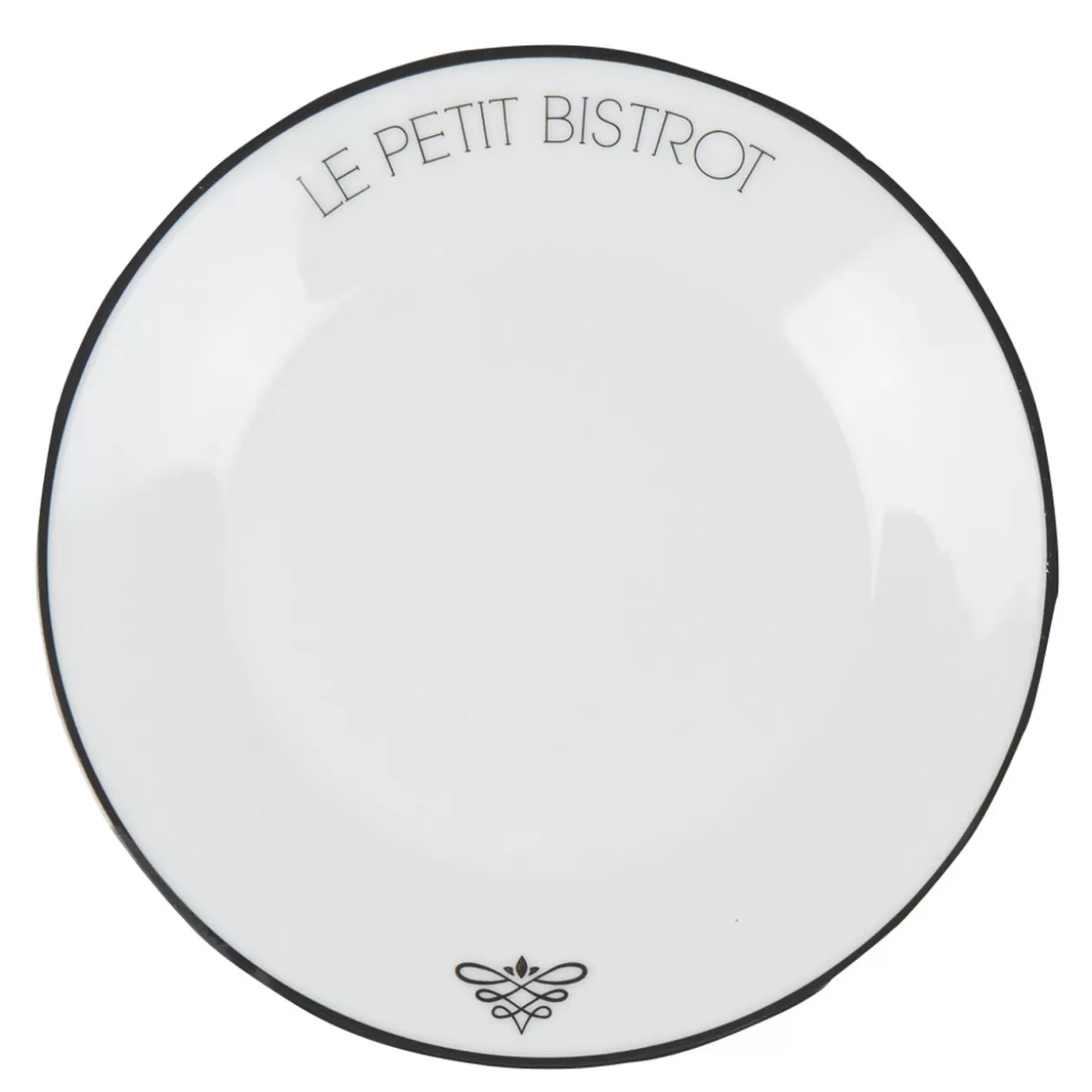 Assiette à dessert ronde Le petit bistrot>Gifi Outlet