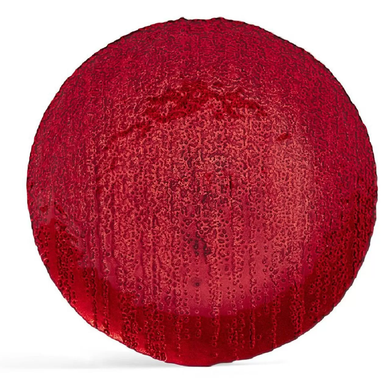 Assiette à dessert ronde rouge Ø21cm verre>Gifi Shop
