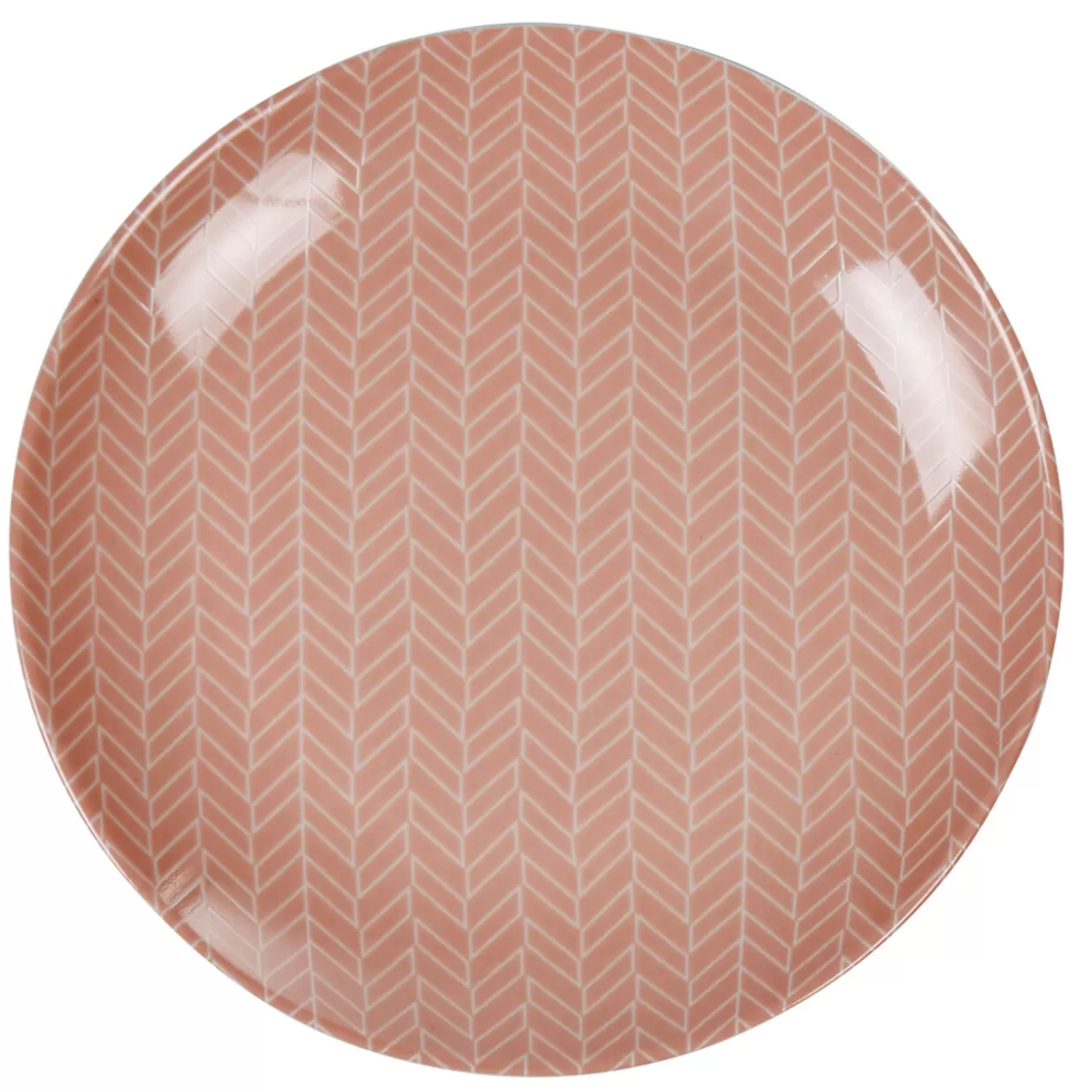 Assiette à dessert rose zebrée collection Crazy>Gifi Fashion