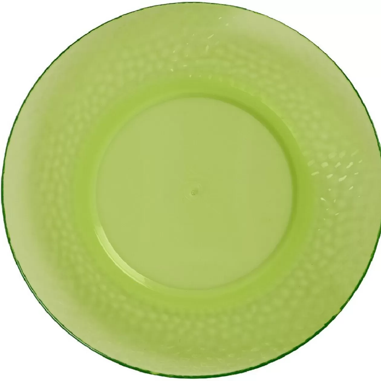 Assiette à dessert verte martelé x4>Gifi Store