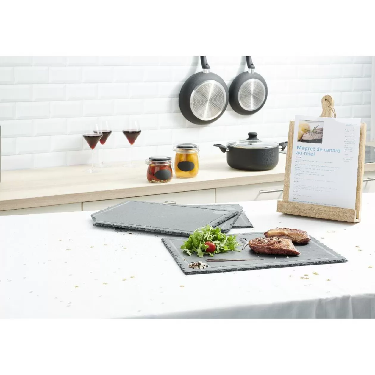 Assiette ardoise rectangulaire x4>Gifi Best Sale