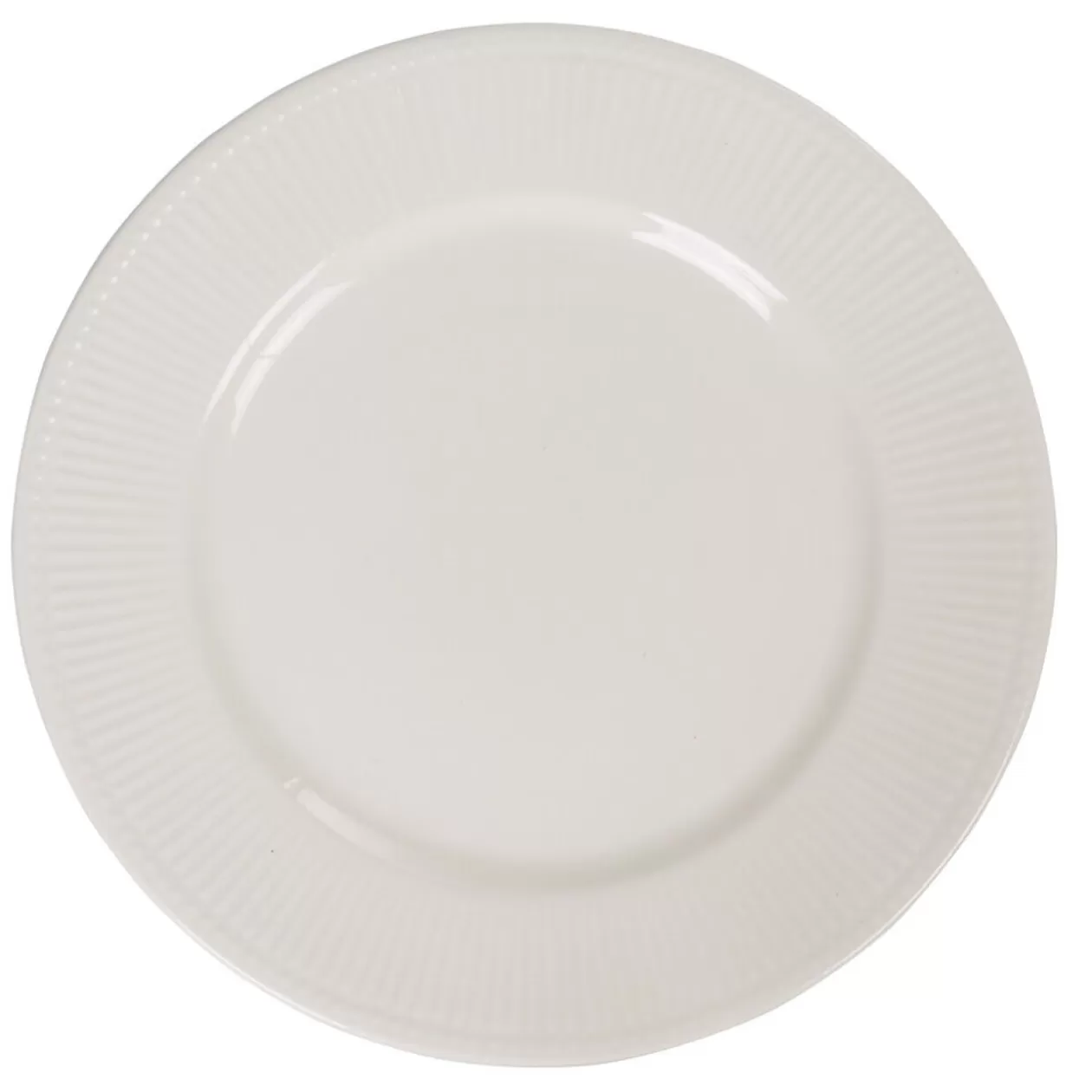 Assiette avec rebord embossé ronde plate blanche>Gifi Hot