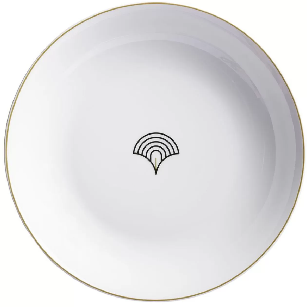Assiette creuse blanche motif flocon vague japonaise>Gifi Best Sale