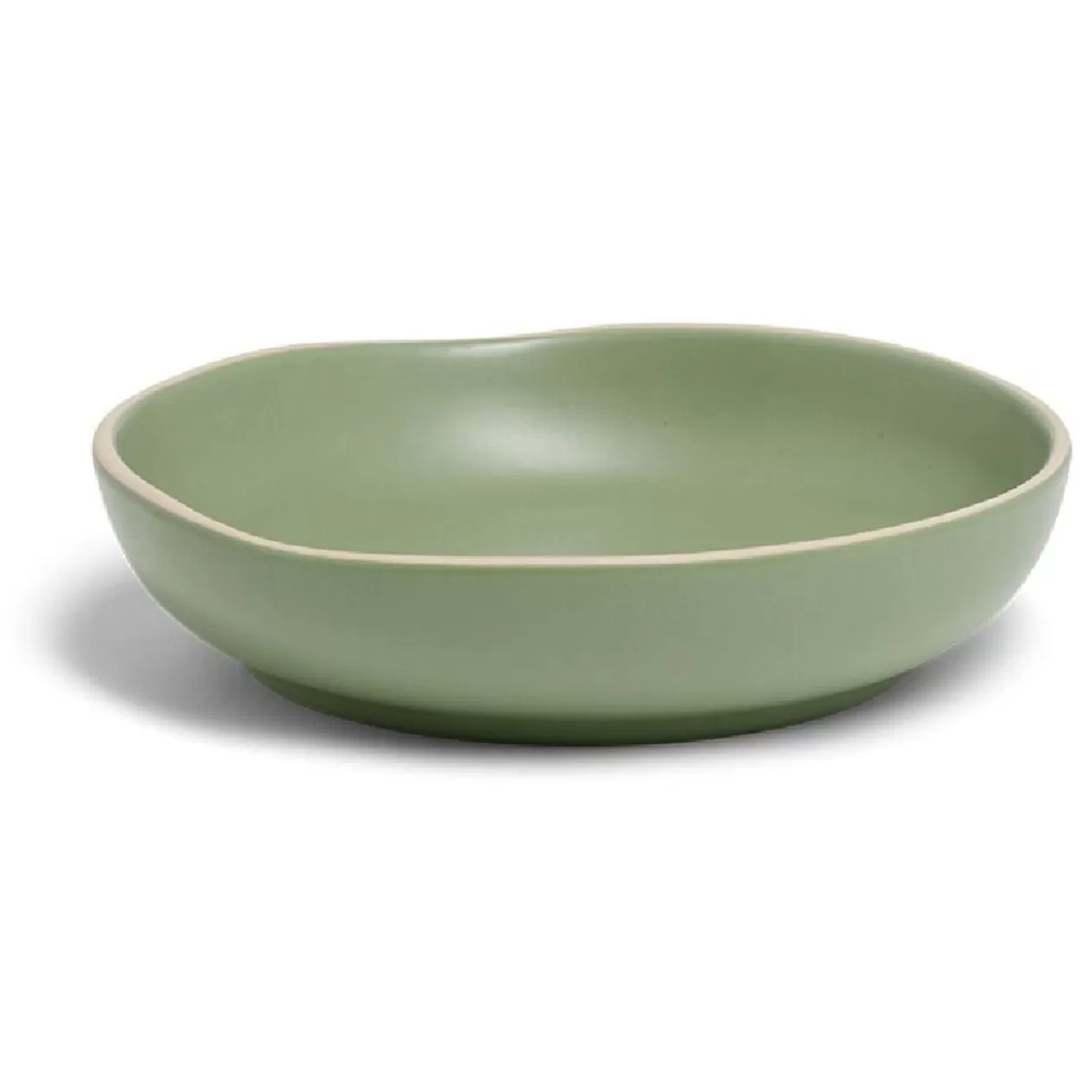 Gifi Assiette creuse en faïence vert Ø20xH4cm< Vaisselle Et Accessoires De Table