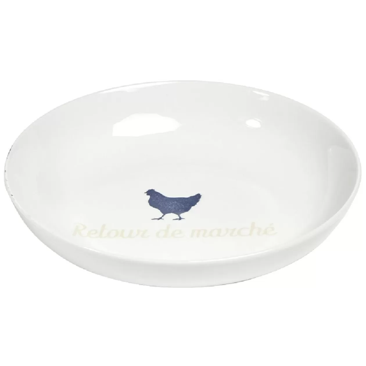 Assiette creuse en porcelaine blanche>Gifi Flash Sale