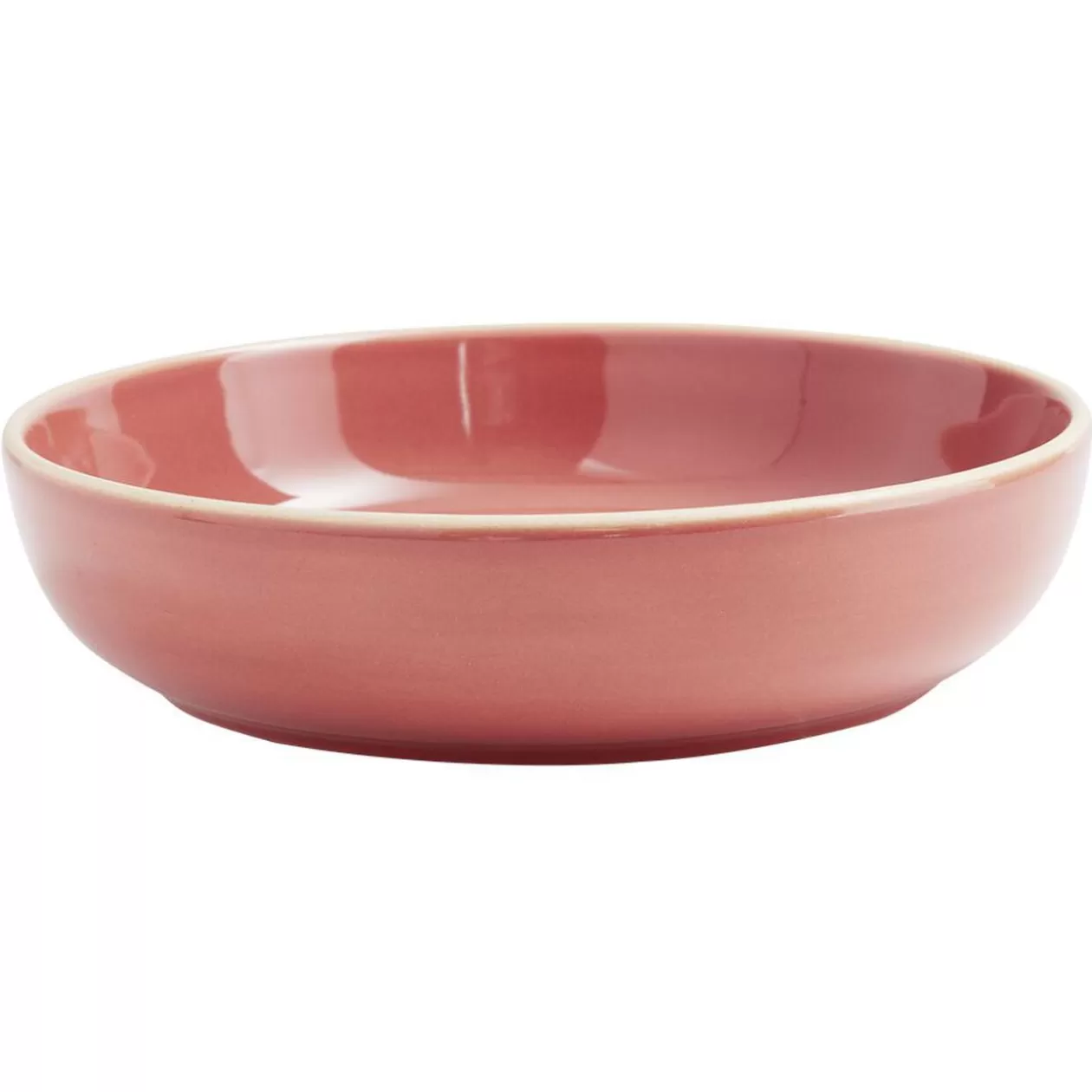 Assiette creuse faïence Terracotta avec liseré crème>Gifi Flash Sale