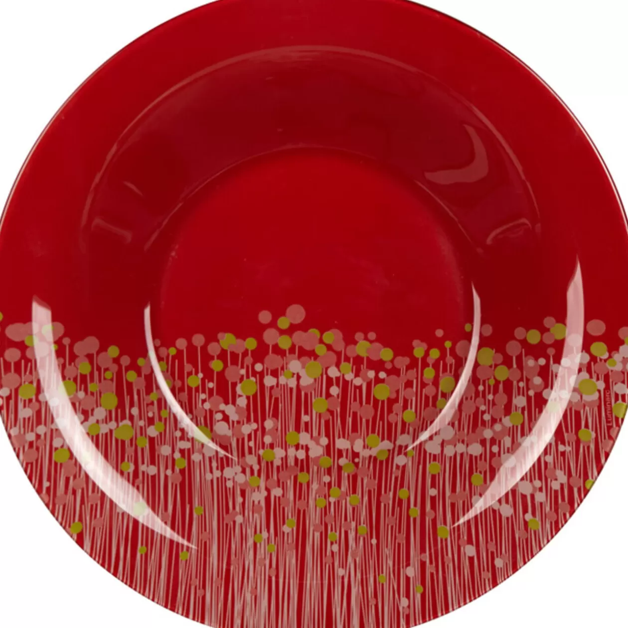 Assiette creuse Luminarc rouge Flowerfield>Gifi New