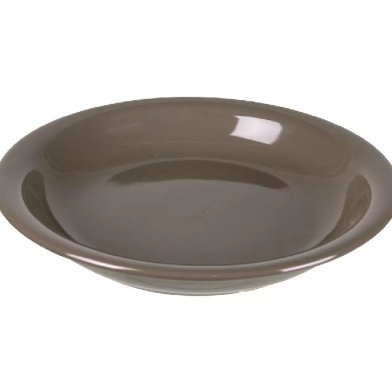 Assiette creuse ronde taupe>Gifi Online