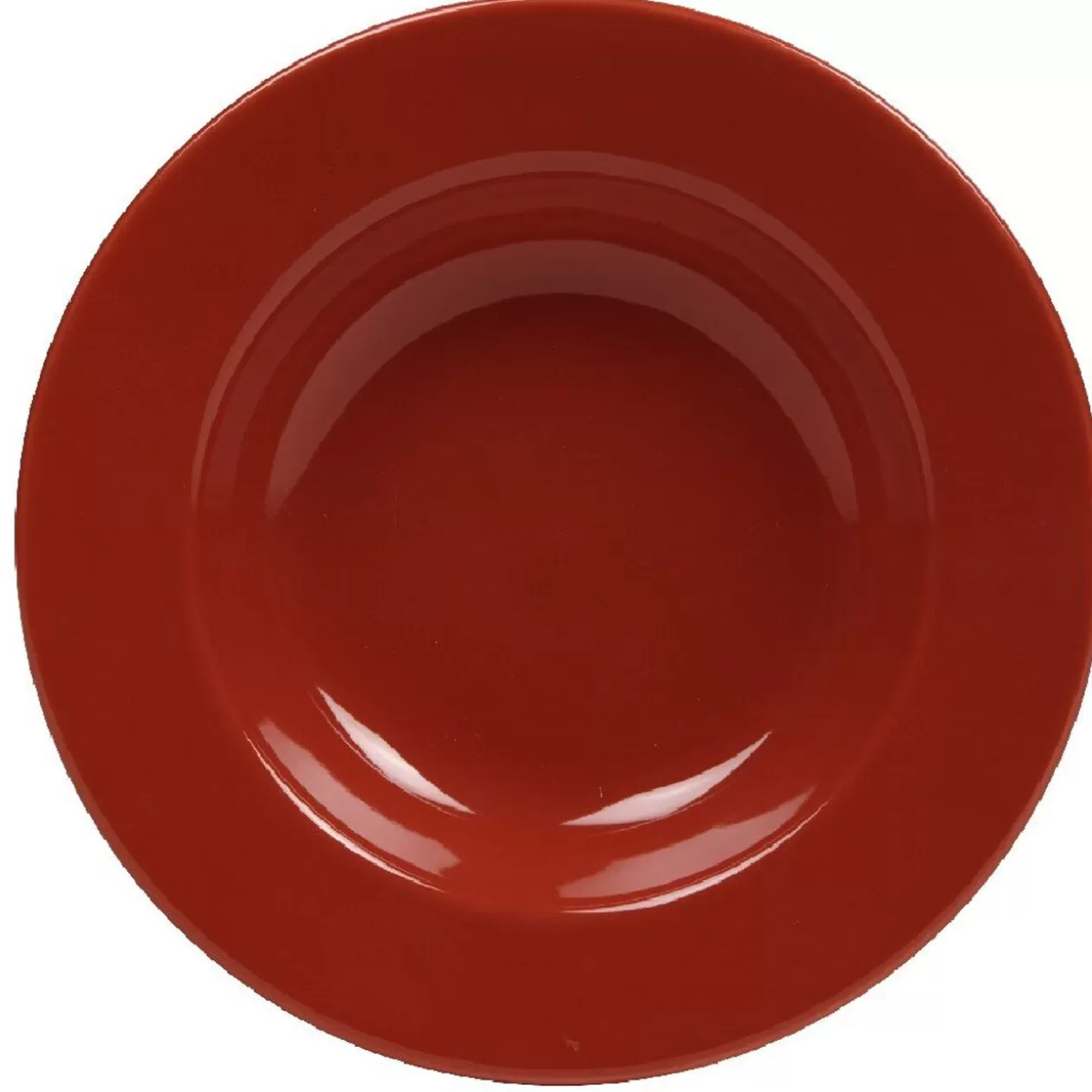 Assiette creuse rouge>Gifi Outlet