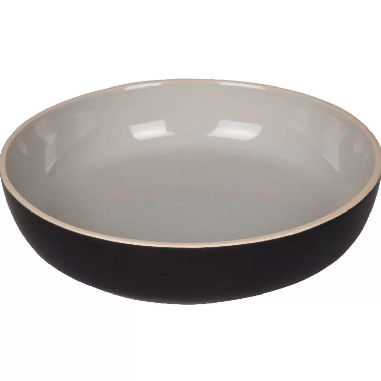 Assiette creuse Zenco bicolore gris et taupe>Gifi Outlet