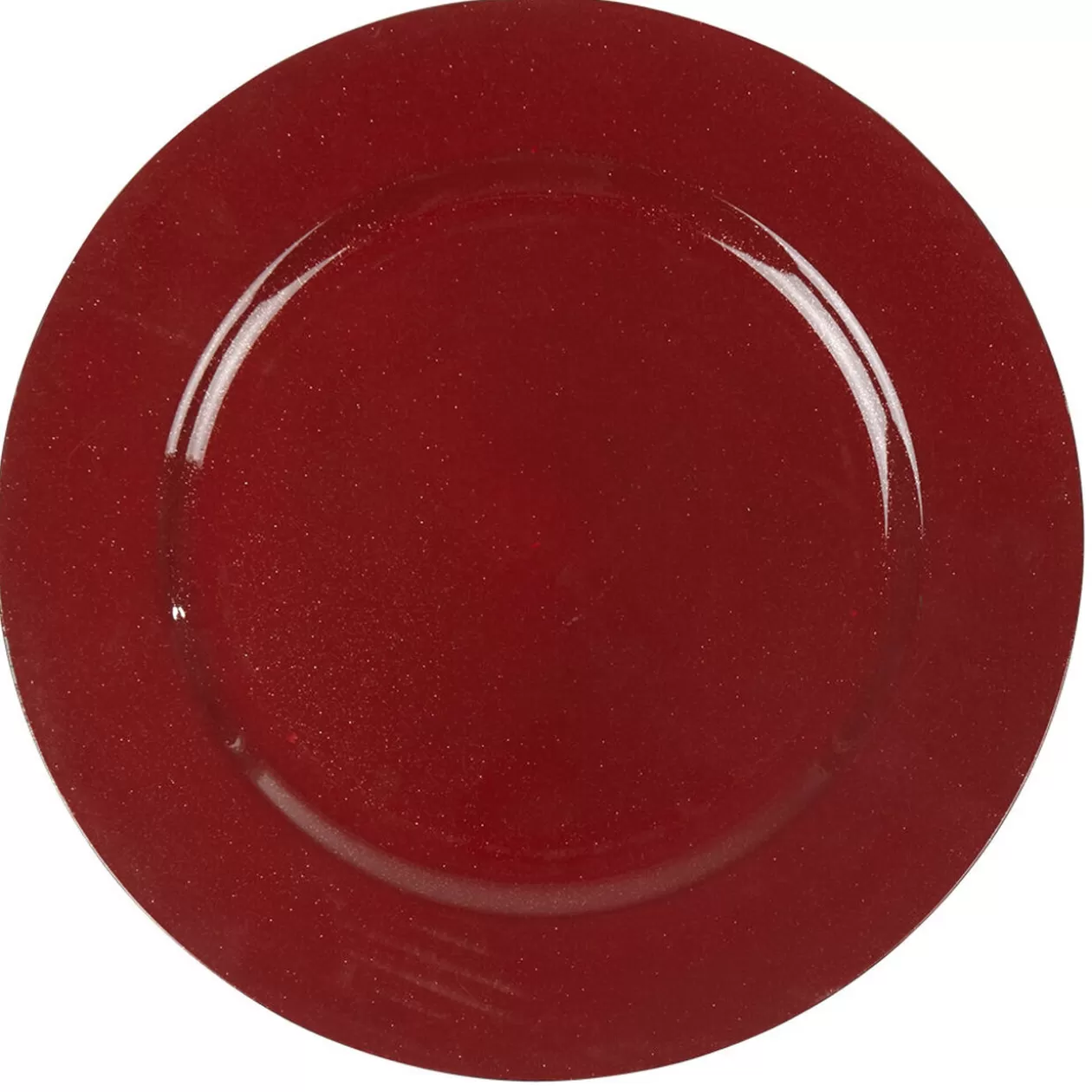 Assiette de présentation ronde rouge>Gifi Fashion