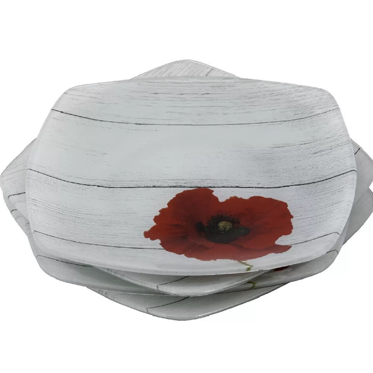 Assiette dessert coquelicot flower>Gifi Shop