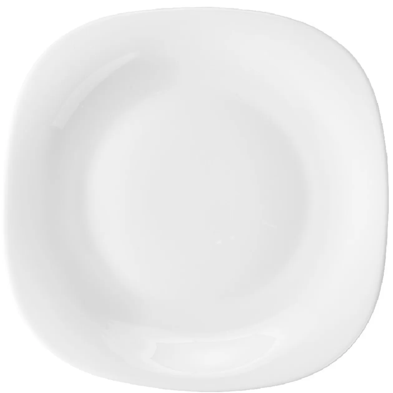 Assiette plate carrée blanche>Gifi Online