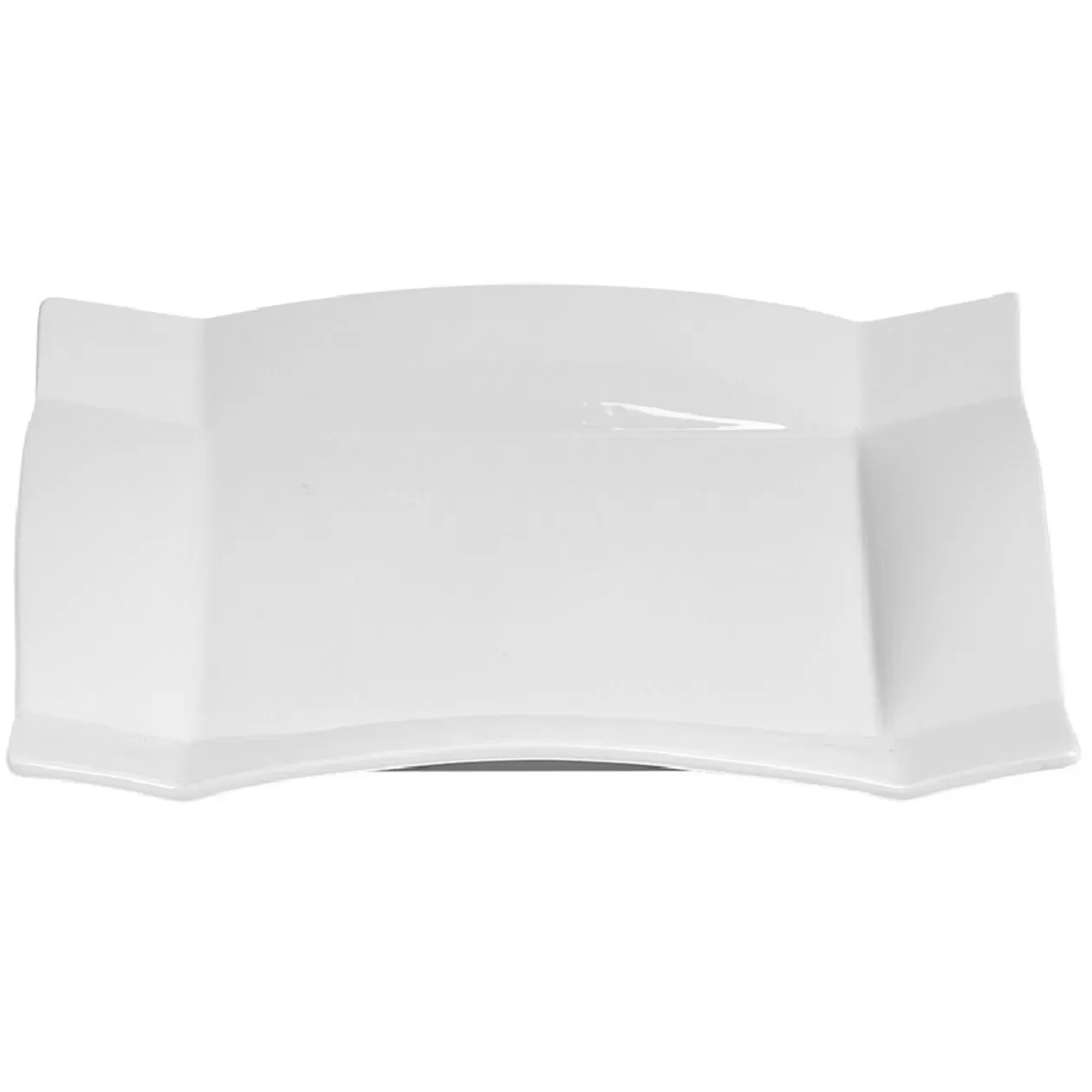 Assiette plate carrée blanche en porcelaine>Gifi Cheap