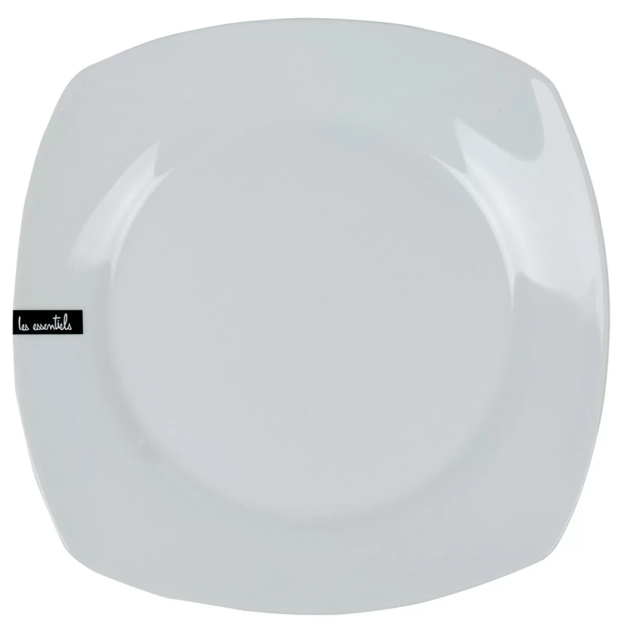 Assiette plate carrée blanche Les essentiels>Gifi Cheap