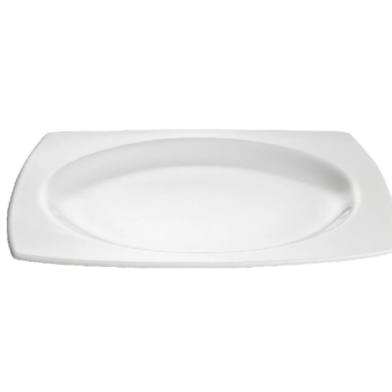 Assiette plate carrée ivoire avec intérieur rond>Gifi Clearance
