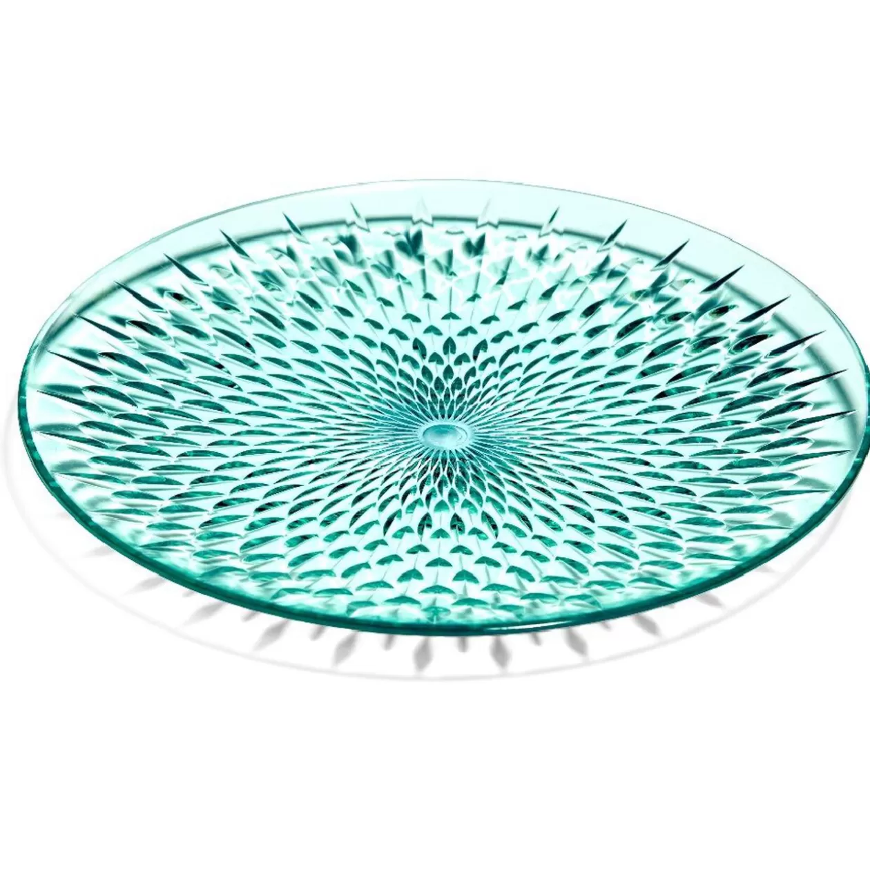 Assiette plate en plastique bleu effet martelé>Gifi Best Sale