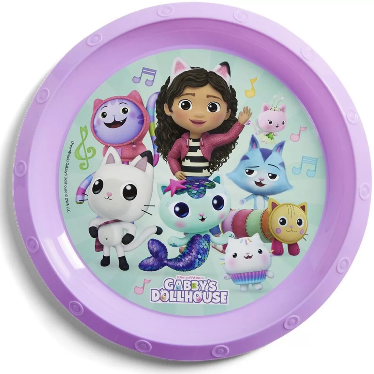 Assiette plate enfant Gabby et la Maison Magique plastique Ø21cm>Gifi Sale
