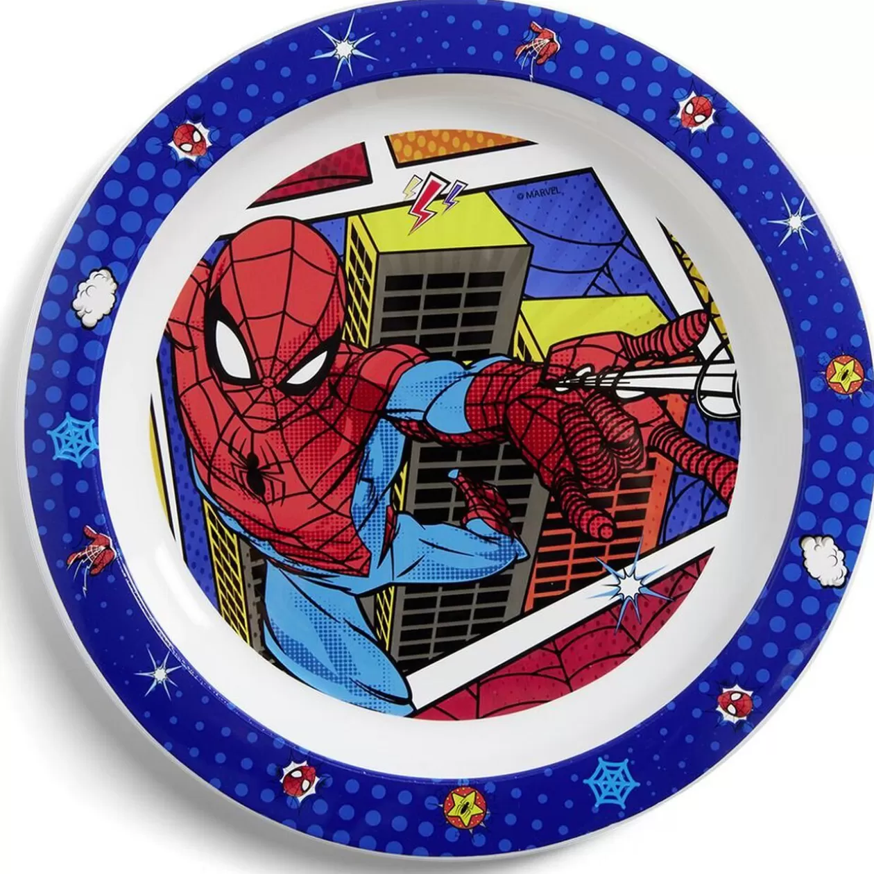 Assiette plate enfant Spiderman plastique Ø22cm>Gifi Sale