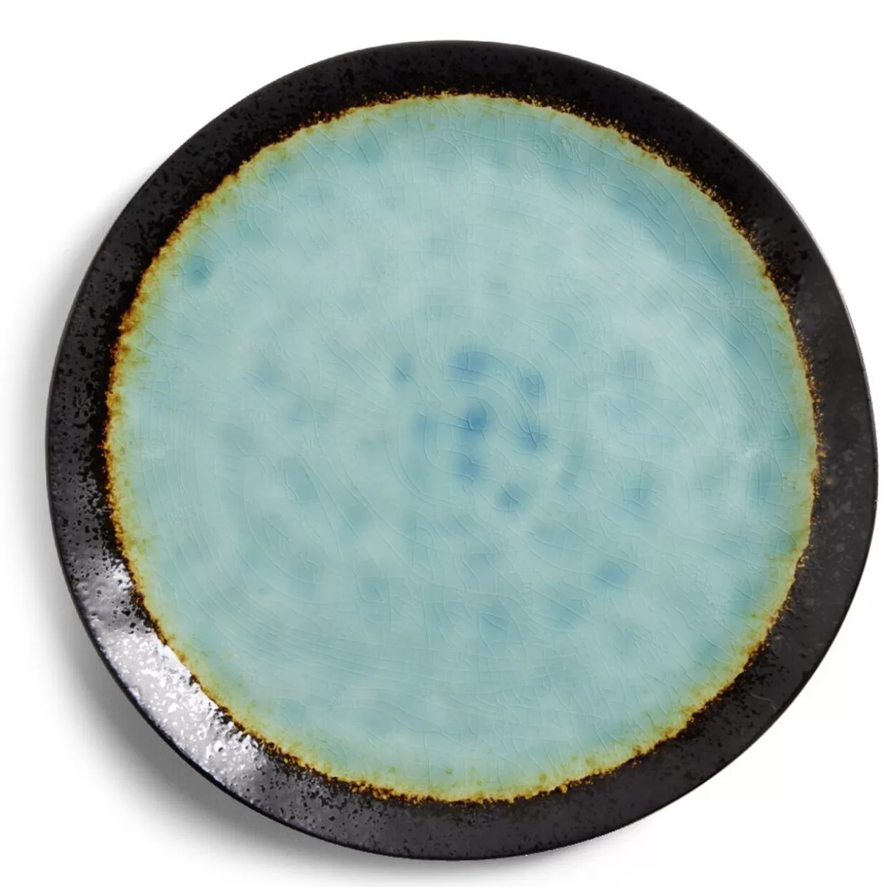Assiette plate grès vert Ø27,5cm>Gifi Outlet